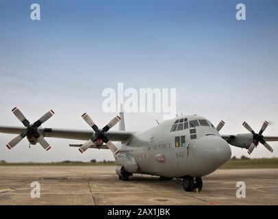 Malta - 30 SETTEMBRE 2008 - Malta International Airshow - CAF Hercules C130 Foto Stock