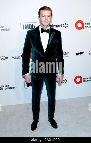 West Hollywood, Stati Uniti. 09th Feb, 2020. Cameron Monaghan al 28th Elton John AIDS Foundation's Academy Awards Viewing Party al West Hollywood Park. West Hollywood, febbraio 9th, 2020 | utilizzo credito mondiale: DPA/Alamy Live News Foto Stock