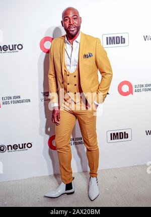 Karamo Brown partecipa all'Elton John AIDS Foundation Viewing Party tenutosi presso West Hollywood Park, Los Angeles, California, Stati Uniti. Foto Stock