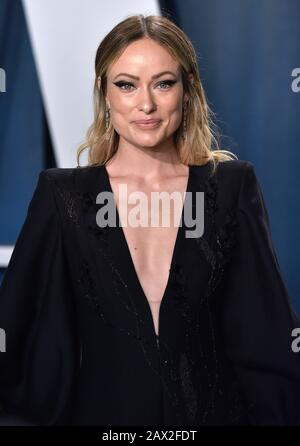 Beverly Hills, Stati Uniti. 10th Feb, 2020. Olivia Wilde arriva per il Vanity Fair Oscar al Wallis Annenberg Center for the Performing Arts di Beverly Hills, California, il 9 febbraio 2020. Foto di Chris Chew/UPI Credit: UPI/Alamy Live News Foto Stock