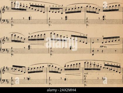 Etuden und Melodien-Album fur Harfe, op8 : Sammlung auserwahlter Stucke, Etuden u.s.win progressiver Reihenfolge, Originale sowie Bearbeitungen, zum Gebrauch beim Unterrichte . a tempo Foto Stock