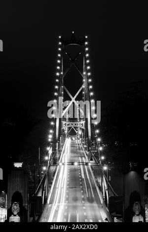 Lions Gate Bridge A Stanley Park, Vancouver, British Columbia Foto Stock