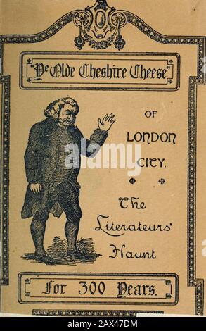 Il libro del formaggio, essendo tratti e storie di 'Ye olde Cheshire Cheese', Wine Office Court, Fleet Street, Londra . ^^gg^^^sbookofcheesebein00reid Foto Stock
