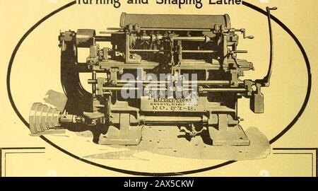 Industrie canadesi di prodotti del legno . Nuovo MODELLO ^Tornitura e Sagomatura Tornio. Mobili Di Stile periodo a costo Inferiore di roccia - Questa è la macchina che lo fa è il lavoro girato in cui il manu-facture di stili Di Periodo differisce da altri.se risolvete il problema del costo in Turnings di yourPeriod, lo risolvete anche per mobili di yourPeriod. Il Nuovo modello Mattison Che Gira andShaping Tornio non solo li produce una rigorosa base di produzione di costo, ma inas piccoli lotti come richiesto senza sacrificare l'economia. Foto Stock