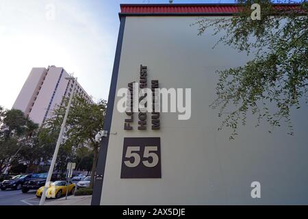 San PIETROBURGO, FL -24 GENNAIO 2020 - Vista del Museo dell'Olocausto della Florida nel centro di St. Pete, Florida, Stati Uniti. Foto Stock