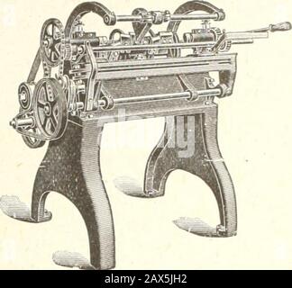 Industrie canadesi di prodotti del legno . SCRIVERE PER IL BOLLETTINO C 1. Canadian Boomer & Boschert Press Company, Limited 18 Tansley Street, Montreal. Lavori il vostro spreco in piccole handleslesed altri piccoli tornanti. I torni Ober vi aiuteranno. Facciamo anche torni per girare Ax, Pick, slitta e altre maniglie irregolari, Whiffletrees, Neckyokes, Ecc., Sanders, RipSaws, taglio seghe, Chucking Macchine, Ecc. Scrivi gratuitamente il catalogo Nr. 31 IL Nr. OBER MFG. AZIENDA CHAGRIN FALLS, O., U.S.A. Foto Stock