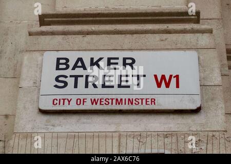 Baker Street, Marylebone, City Of Westminster, Londra, Inghilterra. Foto Stock