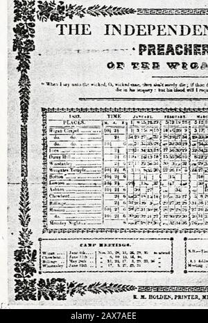 Breve storia del Metodismo indipendente : ricordo del centesimo incontro annuale delle Chiese Metodiste indipendenti, 1905 . Il xMETHODISTS INDIPENDENTE. E333HMI -,  . Y-^.,l^:li^[v;pi;J^pi3r^^j%^J 3ir&lt;»ri5^: ; T «. H. ECliEJ.. PRISTE2. XULA0VS£-U*C KU.T-I. ».TfWk Foto Stock