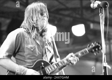 Il gruppo di Chicago durante il famoso festival Isle of Wight nel 1970, si stima che tra 600 e 700.000 persone hanno partecipato. Venerdì 28 Agosto 1970 Foto Stock