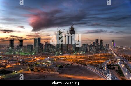 King Abdullah Financial District A Riyadh, Arabia Saudita. Foto Stock