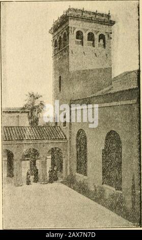 Santa Barbara e Montecito, passato e presente. Angolo di vie di Aacapa e Figueroa, quest'ultima bevuta ai luterani quando l'attuale chiesa congre-gazionale sulla strada statale vicino a sola, è stata costruita nel 1906. 221 S A N 1^ A BARBARA Nel 1869 La Prima chiesa presbiteriana era organizzata, e l'attuale edificio di quella congre-Gation su Anapamu Street di fronte alla PublicLibrary, è l'edificio più imponente di Santa Barbara. Il Primo Baptiechurch è stato il 5 luglio 1874, eun piccolo lotto con abuilding su di esso vicino all'angolo di Ortegaand De la VinaStreets è stato acquistò dal Presby-ter Foto Stock