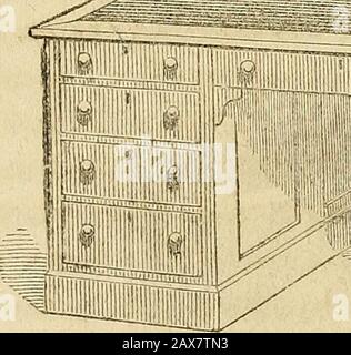 Fondi scolastici e leggi scolastiche del Michigan: Con note e moduli . N. 26,- Ross Teachers Desk, con Cinque Cassetti e Top Desk„ Questa scrivania offre buone strutture per scrivere nel mid-die, con spazi per libri di riferimento a destra e sinistra. Il cassetto centrale più grande può anche ospitare i datemi, grandi fogli di carta da disegno, e gli articoli che non devono essere né rotti né arrotolati. Foto Stock