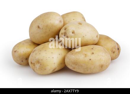 Patate isolati su sfondo bianco Foto Stock