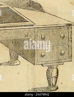 Fondi scolastici e leggi scolastiche del Michigan: Con note e moduli . N. 26,- Ross Teachers Desk, con Cinque Cassetti e Top Desk„ Questa scrivania offre buone strutture per scrivere nel mid-die, con spazi per libri di riferimento a destra e sinistra. Il cassetto centrale più grande può anche ospitare i datemi, grandi fogli di carta da disegno, e gli articoli che non devono essere né rotti né arrotolati. Foto Stock