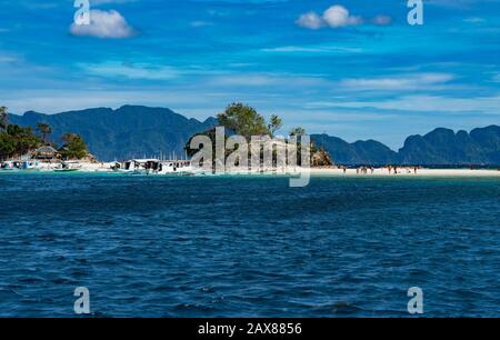 Isola Di Malcapuya A Coron, Filippine Foto Stock