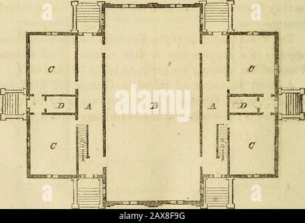 Fondi scolastici e leggi scolastiche del Michigan: Con note e moduli . A a - Halls.BBBB - Fiiraacea.C - Sala Janitors. Maiale. 3.- piano op Pihst Storto. ^ I T 1 J L J A A - SALE. B - Cappella, o Sala per esercizi generali. COCC - Camere primarie. DD: Sale per abiti. Scala da 40 piedi a 1 pollice. UNIONE PUBBLICA SGHOOI-, YPSILANTI, MICHIGAN. Fig. 4 Secondo Piano Di Storia. Foto Stock
