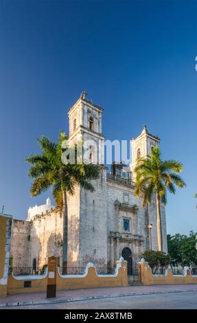 Catedral De San Gervasio, Valladolid, Stato Dello Yucatan, Messico Foto Stock