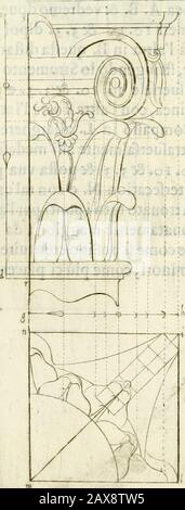 Archisesto per formar con facilità li cinque ordini d'architettura : con altri particolari intorno alla mia professazione . h-. J IV del Foto Stock