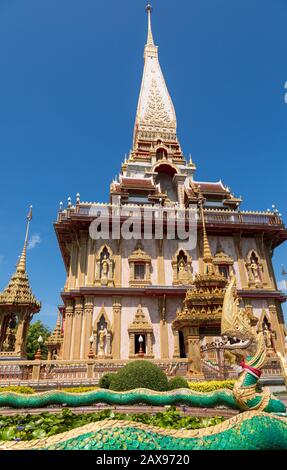 Tempio buddista di Wat Chalong, Phuket, Thailandia Foto Stock