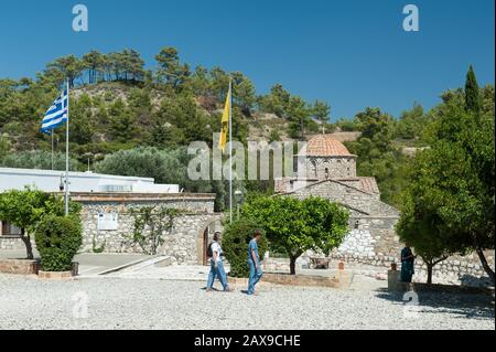 Moni Thari, Rodi, Egeo Meridionale, Grecia, Europa Foto Stock