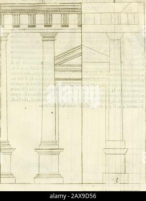 Archisesto per formar con facilità li cinque ordini d'architettura : con altri particolari intorno alla medesima profession . :, .. D del 25 ORDINE Foto Stock