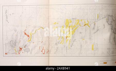 " Relazione di esplorazione geologica del quarantesimo parallelo" (1870) Foto Stock