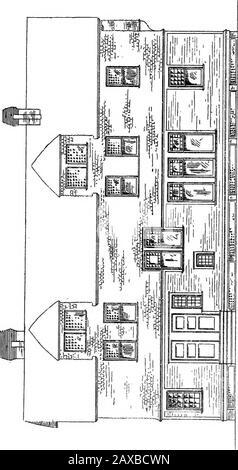 American cottages; consiste di fouty-quattro grandi lastre di quarto, contenenti disegni originali di cottage di medio e basso costo, mare e case di campagna Also, una casa di club, padiglione .. . *°™i!Uffl!l!r 4^ ^ Foto Stock