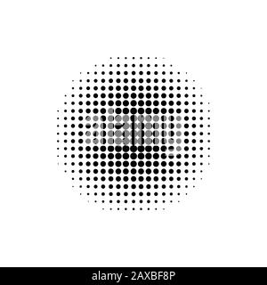 Mezzitoni geometrici circolari. Elemento gradiente. Retrò decorazione astratta. Carta da parati vintage. EPS 10 Foto Stock