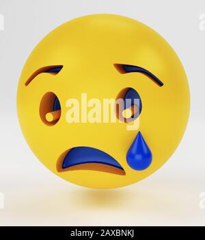 Emojis, design smiley per cellulare. concetto di emozione 3d. rendering 3d Foto Stock