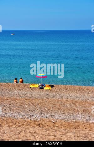 spiaggia di capo d'orlando messina sicilia italia Foto Stock