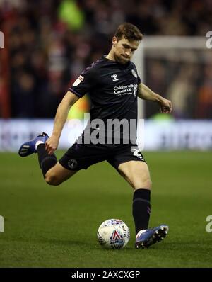 Adam Matthews di Charlton Athletic durante la partita del campionato Sky Bet al City Ground di Nottingham. Foto Stock