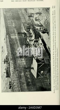 Transazioni . O IL CANALE DI DRENAGGIO PRINCIPALE DI CHICAGO. IL PRINCIPALE CANALE DI DRENAGGIO DI CHICAGO. 329 Foto Stock
