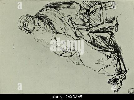 Catalogo dei disegni di artisti olandesi e fiamminghi conservati nel Dipartimento di stampe e Disegni del British Museum . REMBRANDT. Foto Stock