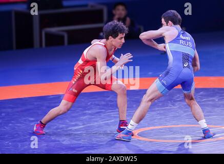 Roma, Italia, 11 Feb 2020, e . nazaryan (bul) categoria gr 55kg durante Greco-Romano Wrestling Senior European Championship - Wrestling - credito: LPS/Luigi Mariani/Alamy Live News Foto Stock