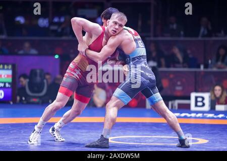 Roma, Italia, 11 Feb 2020, z . levai (hun) categoria gr 77kg durante il Greco-Roman Wrestling Senior European Championship - Wrestling - Credit: LPS/Luigi Mariani/Alamy Live News Foto Stock