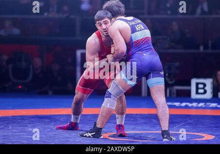 Roma, Italia, 11 Feb 2020, a . mnatsakamian (bul) categoria gr 77kg durante il Greco-Romano Wrestling Senior European Championship - Wrestling - Credit: LPS/Luigi Mariani/Alamy Live News Foto Stock