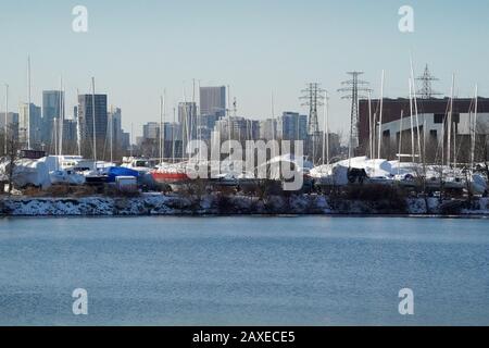 Leslie Spit Conservation Area Toronto Foto Stock