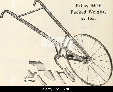 La catalgoue descrittiva di Mann : 1914 guida per l'azienda agricola e il giardino . Prezzo, 3,50 Dollari Di Peso Al Sacco, 22 Libbre. 19-G IRON AGE Wheel Plow Cultivator 38 SEMI E ATTREZZI PLANET Jr. FARM AND GARDEN TOOLS PLANET JR. Gli strumenti vi consentono di fare due giorni di lavoro in uno, più facile, più economico, scommesso-ter, con meno fatica. Pagano per se stessi in una stagione. Scrivi oggi per l'acopia del catalogo del 1914 Planter Jr., un manuale istruttivo e finemente illustrato.Descrive l'intera linea Planet Jr., tra cui seminatrici, ruote hoes, mano, uno e due-cavallo coltivatori, file di bugiardo, ecc.