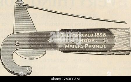 La catalgoue descrittiva di Mann : 1914 guida per l'azienda agricola e il giardino . BREVETTATO.. Acque Potatore albero Acque Potatore albero Potatore è l'unico potatore che non richiede abilità nell'affilare. È meno responsabile di uscire dall'ordine. 4 piedi lunghi € 0,75 6 piedi lunghi 85 8 piedi lunghi 1,00 10 piedi lunghi 1,10 piedi lunghi 1,25 coltelli extra, 20 centesimi Foto Stock
