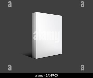 Copertina vuota di illustrazione di Magazine, Catalogue, Books, Diary, note book mock-up, vuoto mockup su sfondo scuro isolato. 3D che illustra. Foto Stock