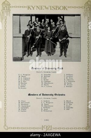 Kynewisbok . Foulk; Johnson; Jobe.Horton; Bainbridge; Carhart; Smith; Hutchinson.Tyler; Peters; Gushee; Howard; Jones. Mms Cilfp (ELUB OFFICES Professor I. A. Cutler Director C. B. Foulk Manager O. W. Gushee President R. W. Johnson Secretary First Tenor First Pjass Gerald Peters Edwin DeSmith Robert Tallman Willis Hutchinson R. W. Johnson Powell Howard Second Tenor Second Bass P. V. Jones Hoyt D. Smith O. W. Gushee Warren Bainbridge Henry Tyler Calvin Foulk i 21.n. Prenota VFeature Foto Stock