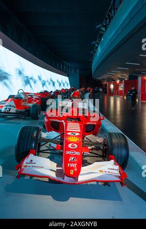 Torino, ITALIA - il Museo dell'Automobile. La Ferrari 248 F1 guidata da Michael Schumacher dal 2006. Foto Stock