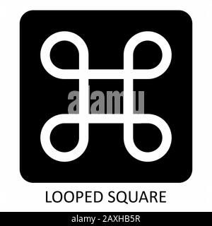 Icona Quadrato Loop Illustrazione Vettoriale