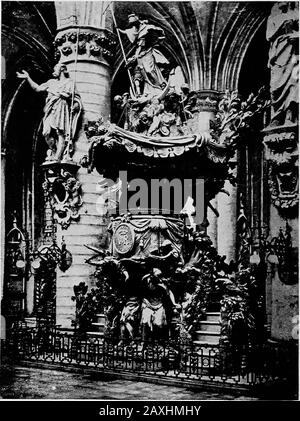 Una storia del Belgio dall'invasione romana ai giorni nostri, multata alla rappresentazione delle passioni e dei misteri convenzionali e ai giochi prodotti ogni anno dai Gesuiti nelle teirschools. Infatti, la tolleranza e l'incoraggiamento concesse, all'epoca, all'esuberante esposizione di forme e colori e all'architettura ornamentale sovraccarica di toan, non erano in contrasto con i metodi gesuiti. Essi sono stati deter-minati, con tutti i mezzi a loro disposizione, per trasformare I Paesi bassi in una cittadella avanzata del cattolicesimo romano. La loro politica è stata di gran lunga morepositiva che negativa. Erano Foto Stock