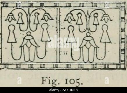 Manuale della archæology egiziana e guida allo studio delle antichità in EgyptPer l'uso di studenti e viaggiatori . Fig. 103 pilastri. La pavimentazione del tempio era l'equivalente naturale del mondo abitato. I quattro angoli delle camere rappresentavano i supporti ; il soffitto. Foto Stock