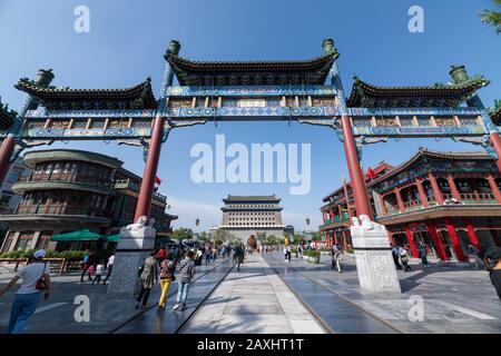 Pechino, Cina - 28 settembre 2018: Vista della porta di Pechino Foto Stock