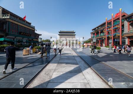 Pechino, Cina - 28 settembre 2018: Vista della porta di Pechino Foto Stock