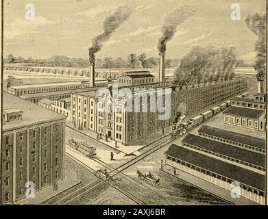Tre città e i loro interessi industriali, con uno schizzo storico e descrittivo dell'arsenale nazionale, la posizione, gli impianti di produzione e i vantaggi commerciali di Davenport, Iowa, e Rock Island, Moline, e Milano, Illinois-- il loro commercio, la popolazione, le scuole, le chiese, e la condizione attuale . ne così come nello sviluppo del grande ovest e dei mezzi che devoessere usati in gran parte per realizzarlo da attrezzi che, per usare l'espressione di uno dei lira di statisti, lui stesso un fiirraer, quando hanno tickled il suolo lo ha causato tolaugh con un raccolto. Su Reachi Foto Stock