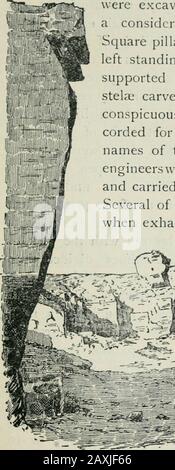 Manuale della archæology egiziana e guida allo studio delle antichità in EgyptPer l'uso di studenti e viaggiatori. D la lavorazione sarebbe abbandonata. I materiali più scelta, come diorite, basalto, granito nero, porfido, breccia verde o gialla, sono stati utilizzati in modo onlisparingly per scopi architettonici, in quanto era necessario organizzare spedizioni regolari di operai di soldatersand per procurarli, E sono stati riservati quasi esclusivamente per sarcofagi e statue di valore. Le cave di calcare, arenaria, alabastro, e granito rosso che ha fornito il materiale ordinario fortems e monumenti funerari noi Foto Stock