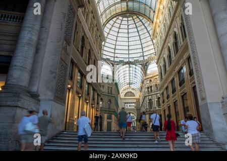 Galleria Umberto A Neapel Foto Stock